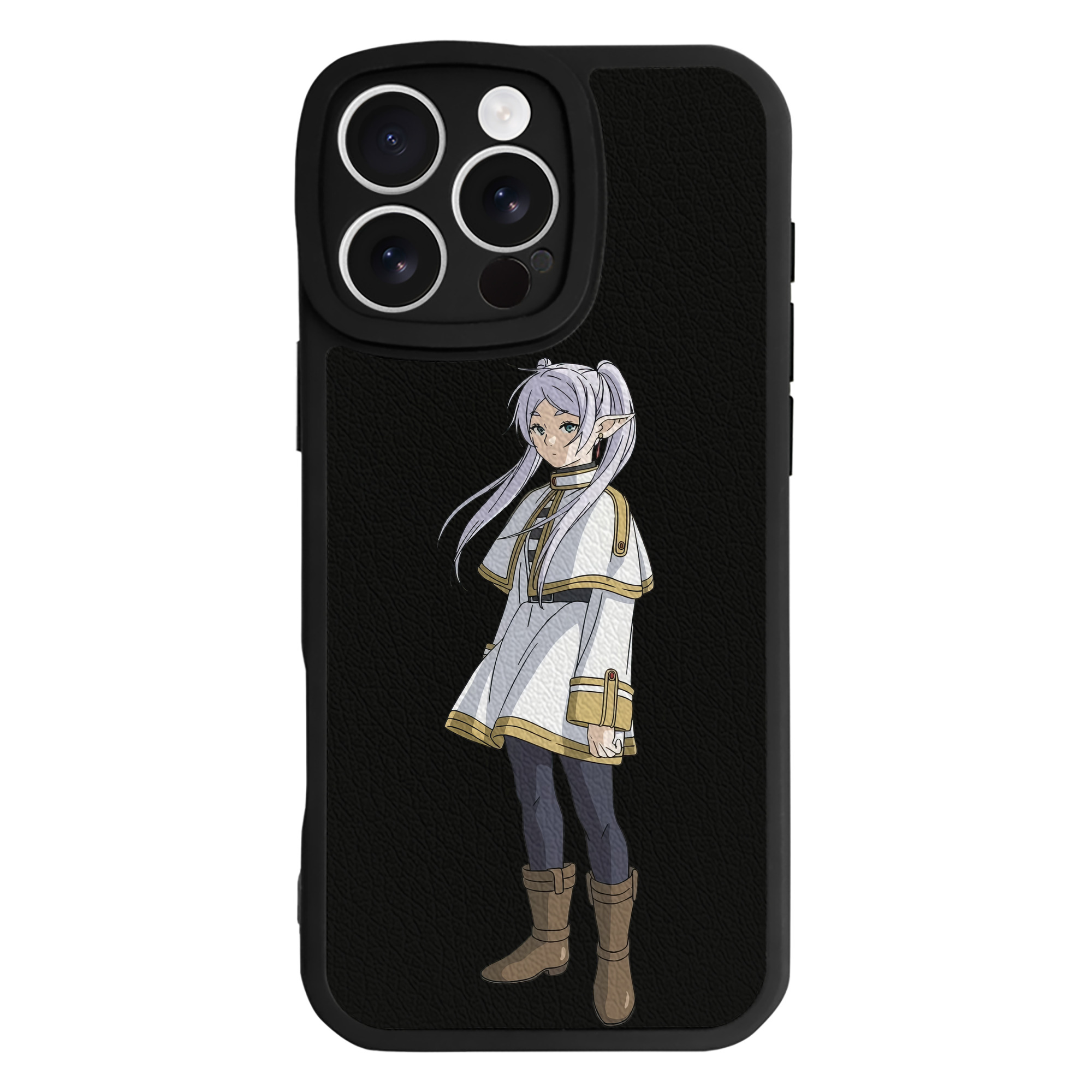 （画像用） 葬送のフリーレン Frieren 【iPhone 16シリーズ対応】シリコンスマホケース（レザー調） 材質：シリコン